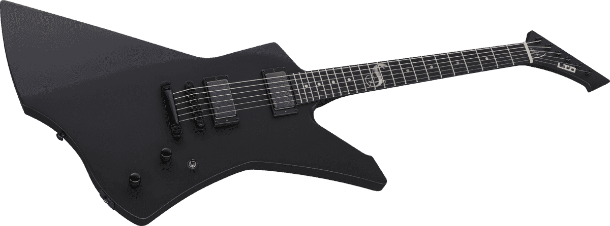 Ltd James Hetfield Snakebyte - Black Satin - Metal electric guitar - Variation 2