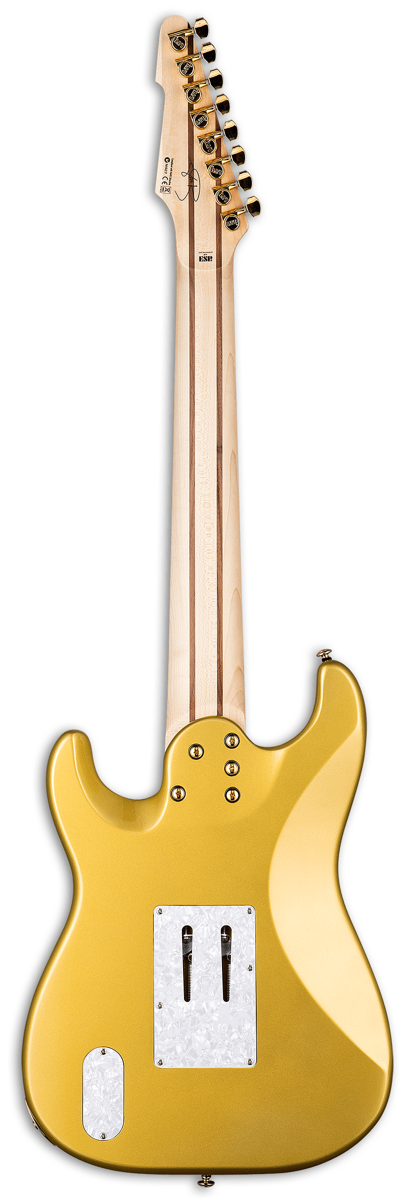 Ltd Jrv8 8-cordes Hss Trem Mn - Metallic Gold - 7 string electric guitar - Variation 1