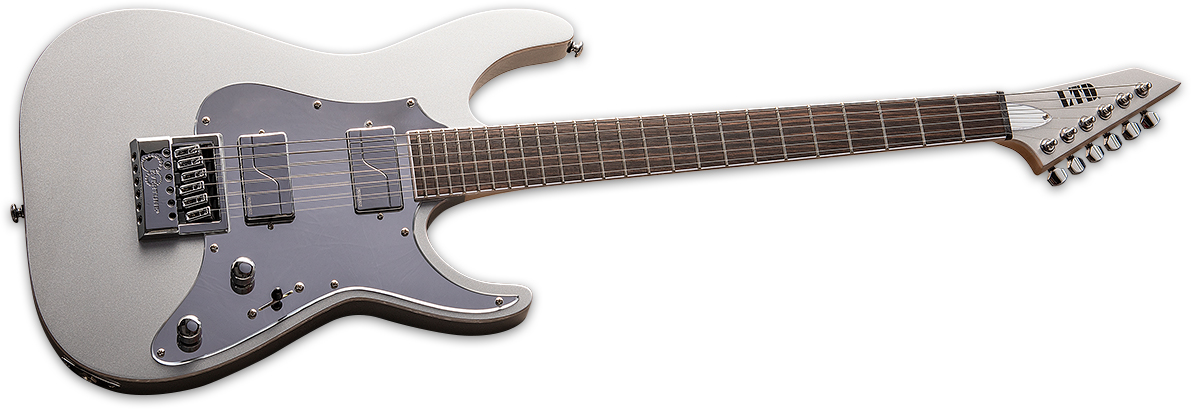 Ltd Ken Susi Ks M-6 Evertune Signature Hh Fishman Fluence Ht Eb - Metallic Silver - Str shape electric guitar - Variation 1