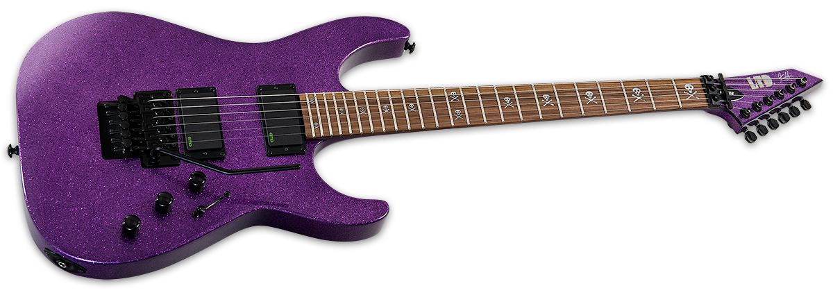 Ltd Kirk Hammett Kh-602 Signature Hh Emg Fr Pf - Purple Sparkle - Str shape electric guitar - Variation 1