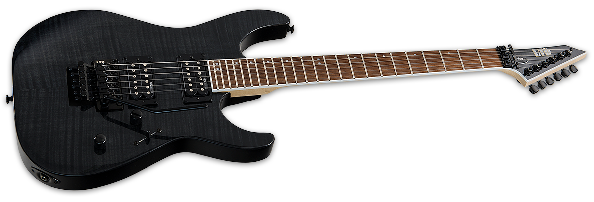 Ltd M-200fm Hh Fr Jat - See Thru Black - Str shape electric guitar - Variation 1