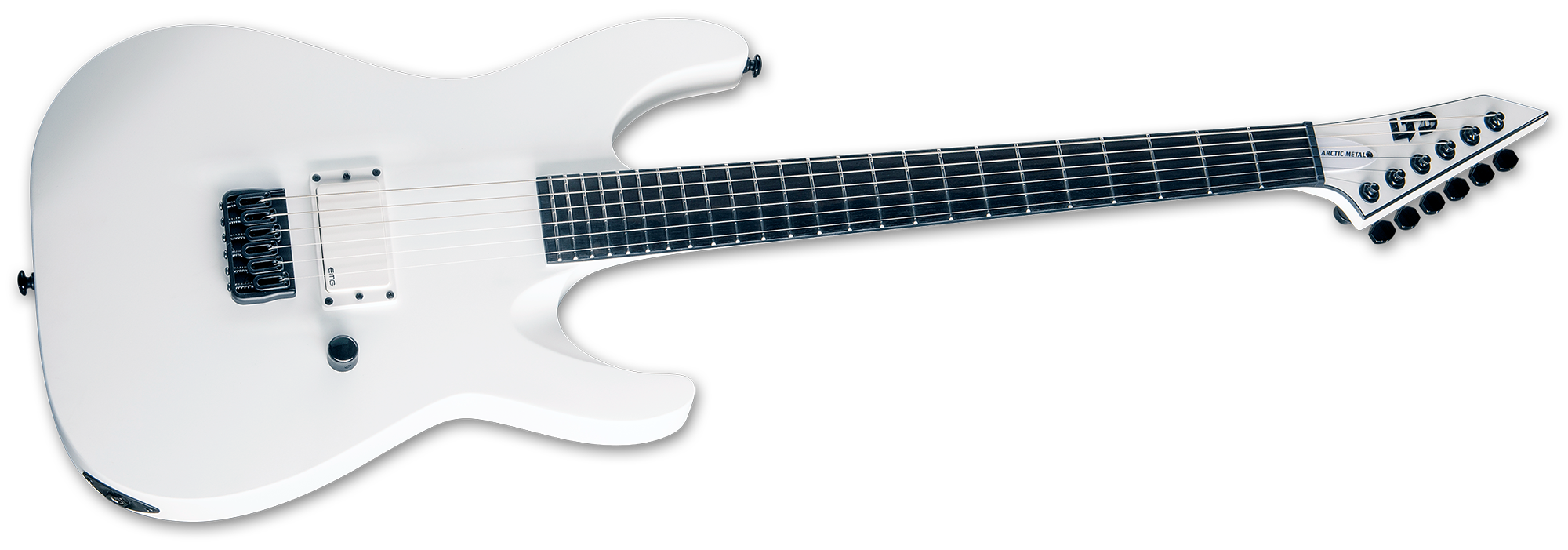 Ltd M-ht Arctic Metal H Emg Ht Eb - Snow White Satin - Str shape electric guitar - Variation 1