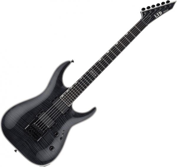 Solid body electric guitar Ltd MH-1000 Evertune - See thru black
