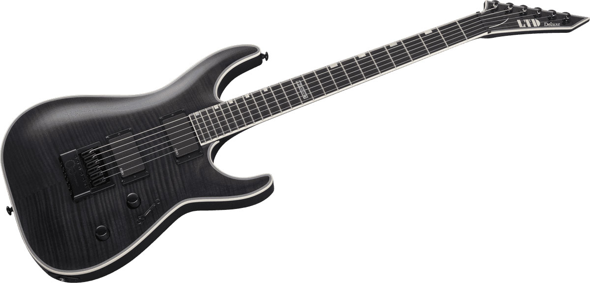 Ltd Mh-1000 Evertune Hh Emg Ht Eb - See Thru Black - Str shape electric guitar - Variation 2