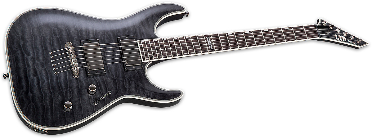 Ltd Mh-1001nt Hh Emg Ht Rw - See Thru Black - Str shape electric guitar - Variation 2