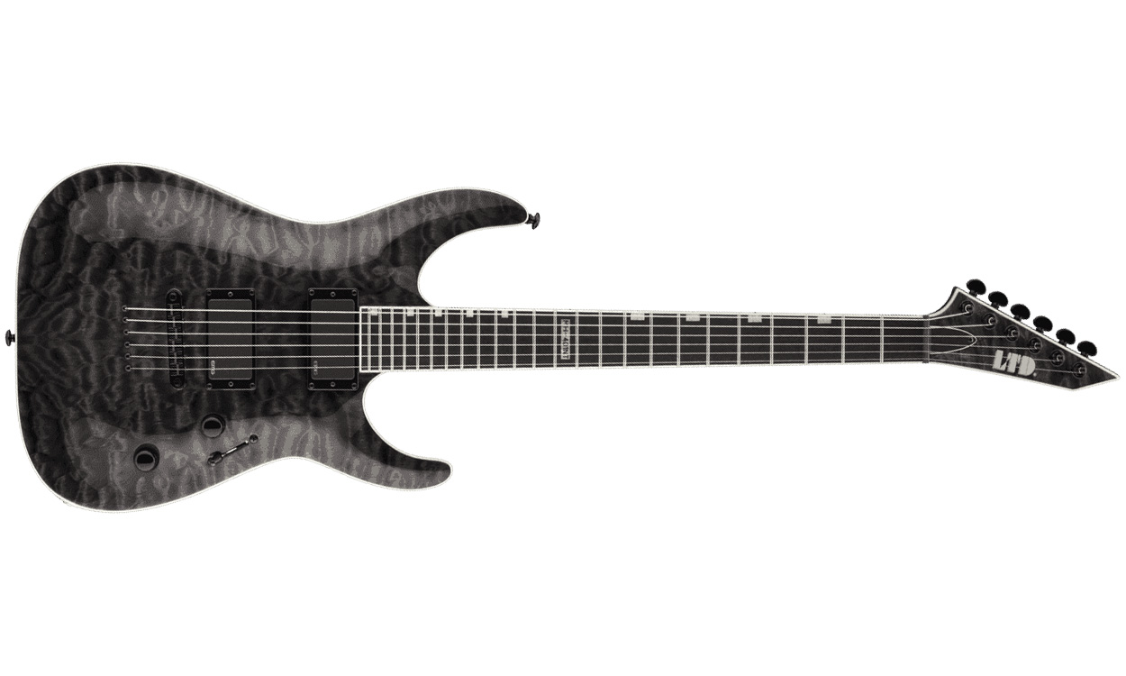 Ltd Mh-401nt Emg - See Thru Black - Str shape electric guitar - Variation 1