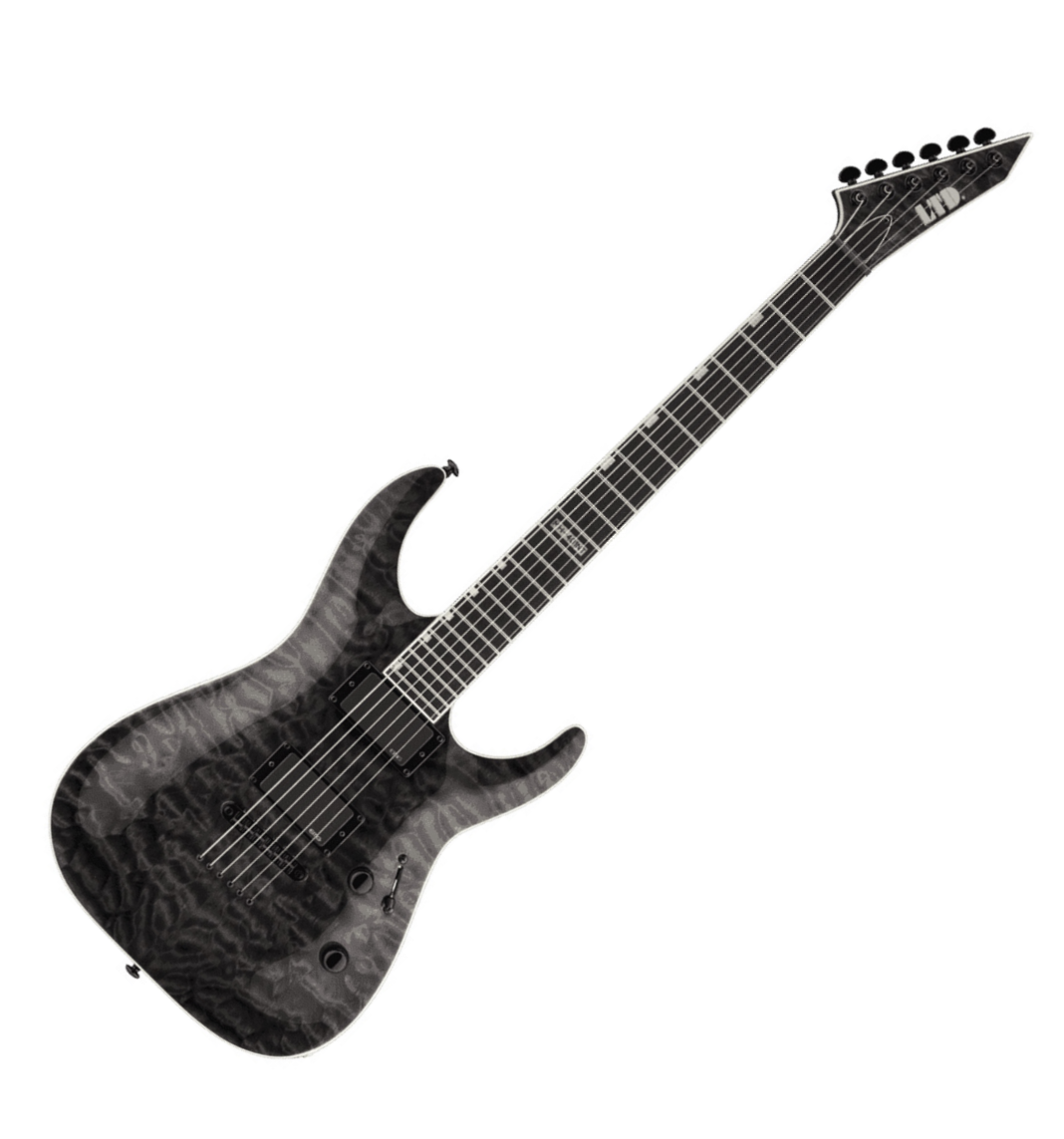 Ltd Mh-401nt Emg - See Thru Black - Str shape electric guitar - Variation 5