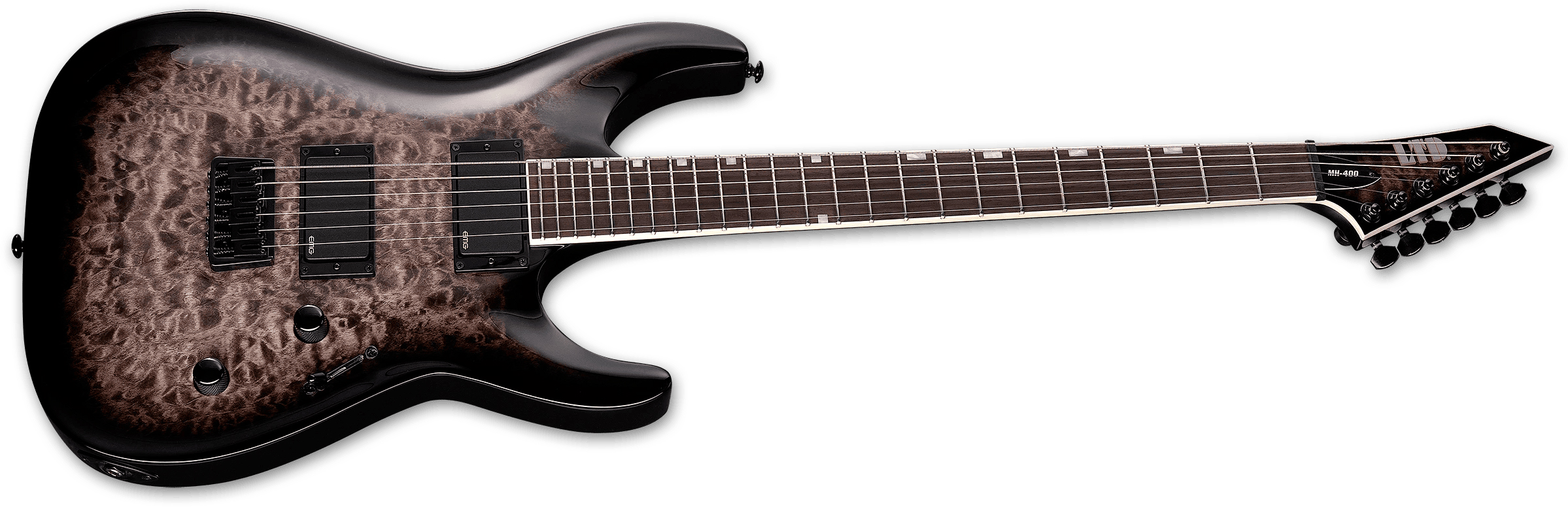 Ltd Mh400 Qm 2h Emg Ht Rw - See Through Black Sunburst - Str shape electric guitar - Variation 1