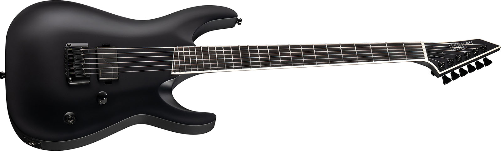 Ltd Mick Thomson Mti Signature 1h Ht Eb - Black Satin - Signature electric guitar - Variation 2