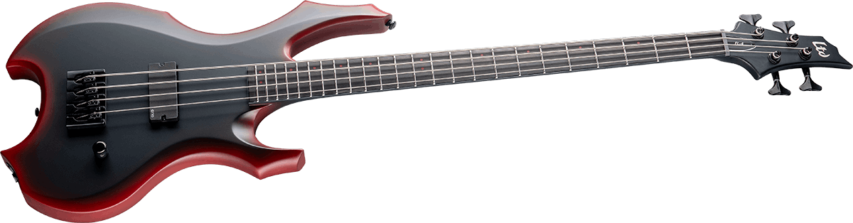 Ltd Orion Fred Leclercq Signature Emg Eb - Black Red Burst Satin - Solid body electric bass - Variation 2