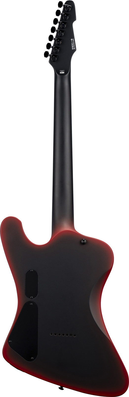 Ltd Phx-7 Baritone Black Metal Series 7-cordes  Ht 1h Eb - Black Red Burst Satin - Metal electric guitar - Variation 1