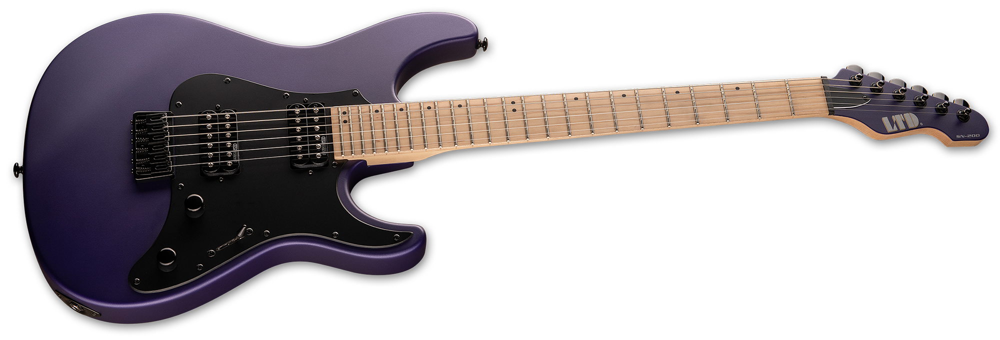 Ltd Sn-200ht Hh Ht Mn - Dark Metallic Purple Satin - Str shape electric guitar - Variation 1