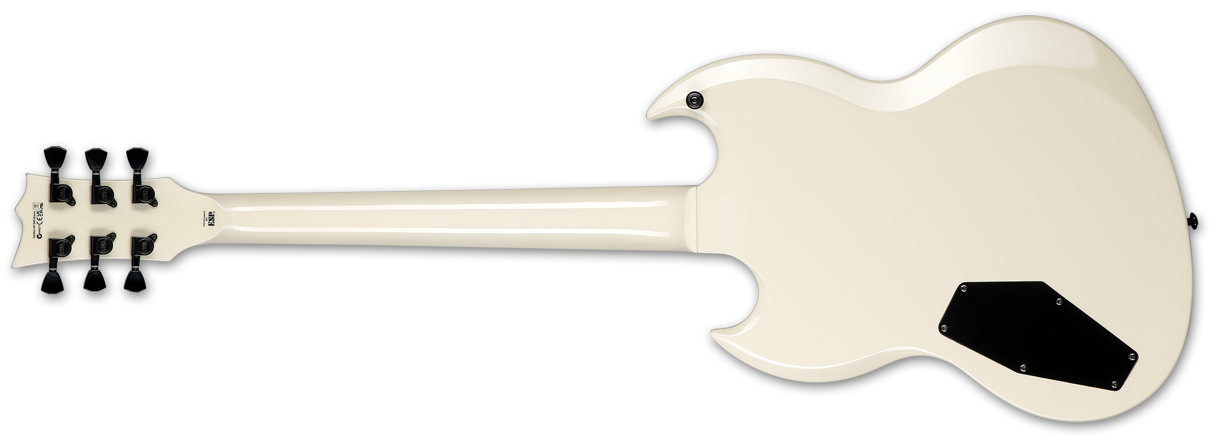 Ltd Viper-256 Hh Jat - Olympic White - Metal electric guitar - Variation 1