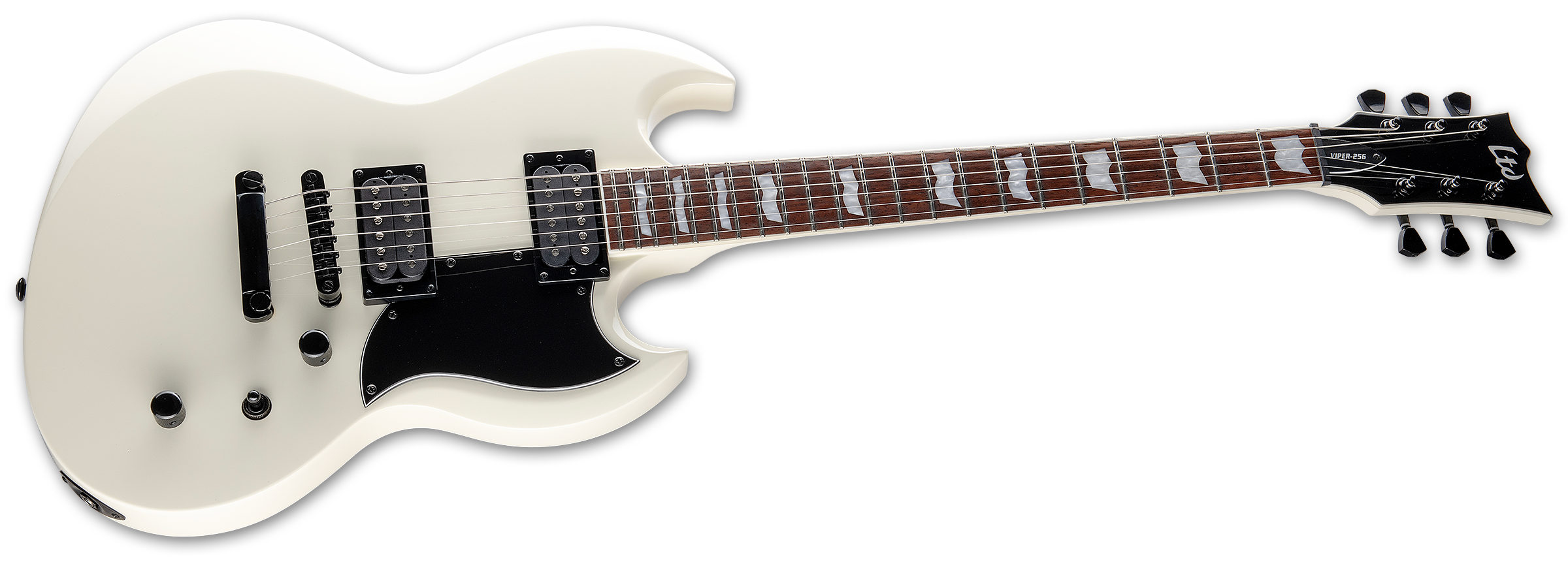 Ltd Viper-256 Hh Jat - Olympic White - Metal electric guitar - Variation 2