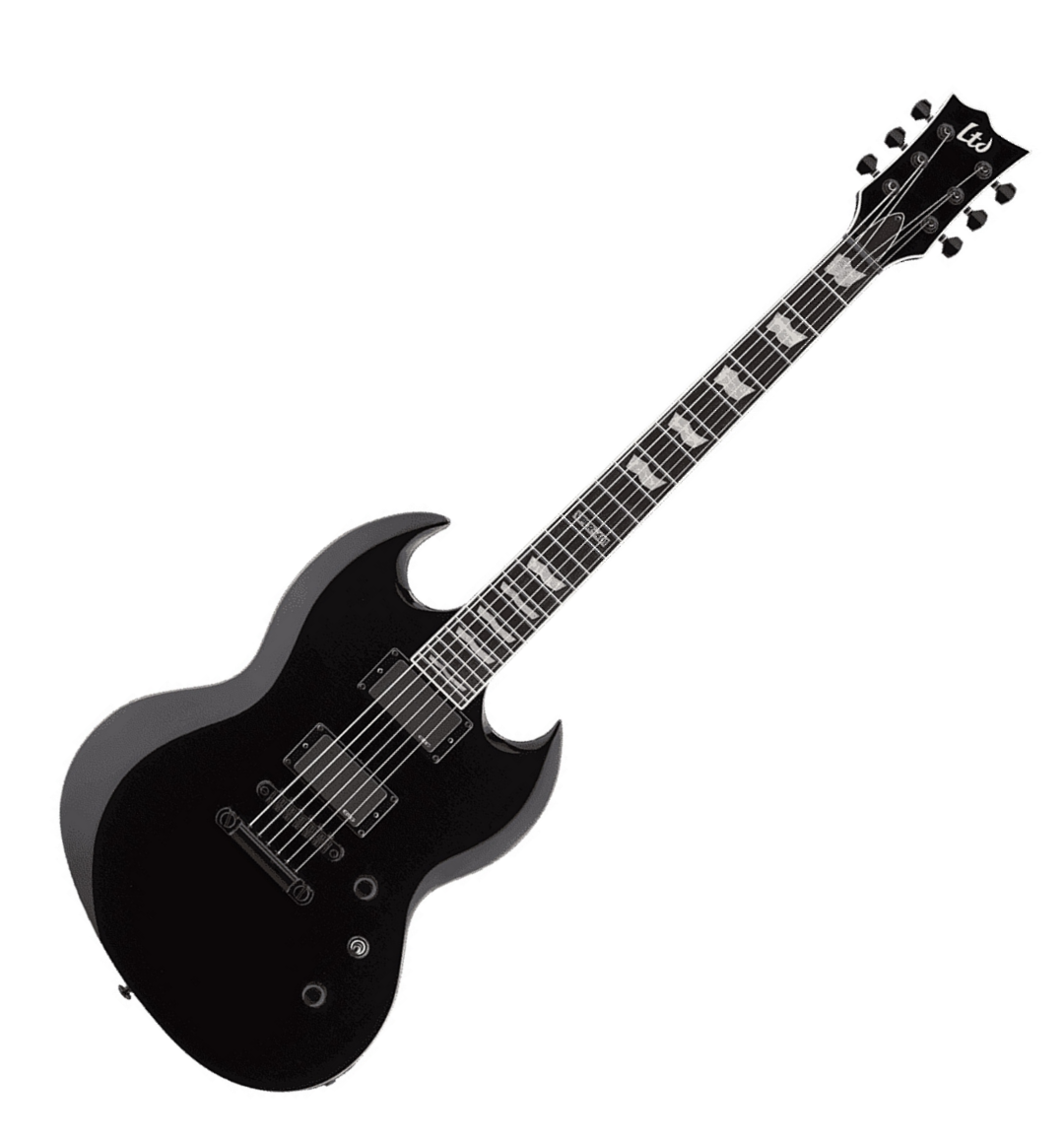 Ltd Viper-401 Hh Emg Ht Rw - Black - Double cut electric guitar - Variation 3