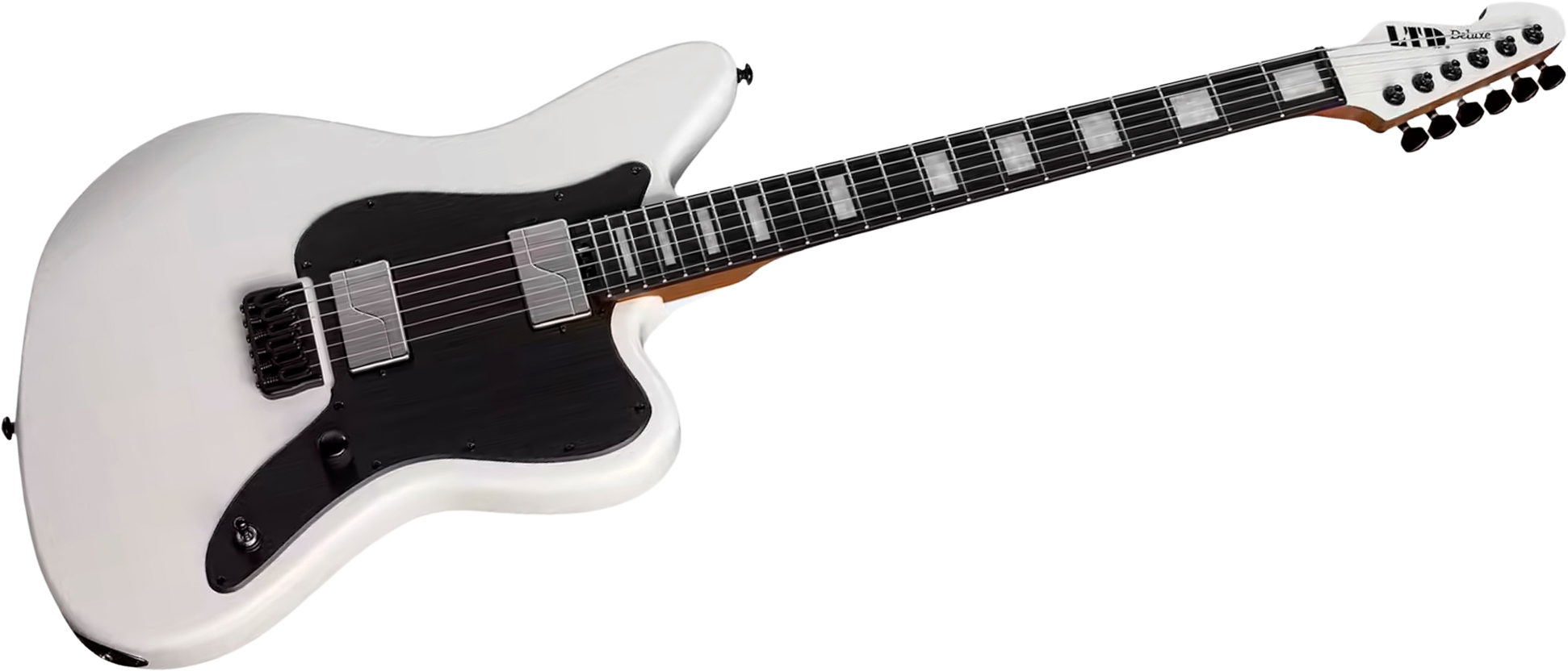 Ltd Xj2 Ht 2h Fishman Fluence Eb - Snow White - Baritone guitar - Variation 2
