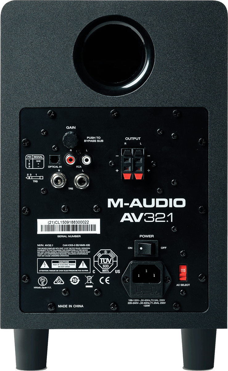 M-audio Av32.1 - Hi-fi system - Variation 2