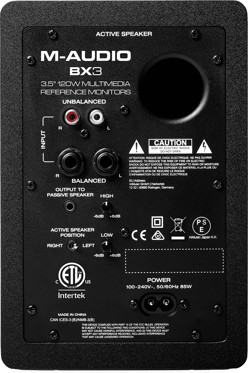 M-audio BX3D3 - one pair Active studio monitor