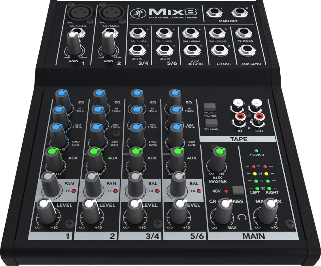 Analog mixing desk Mackie Mix8