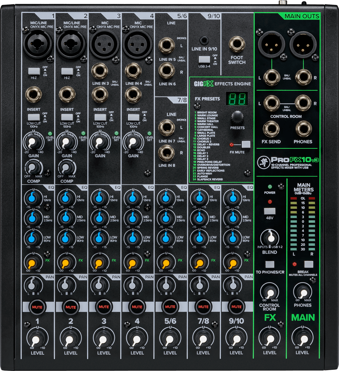 Mackie Profx 10v3 - Analog mixing desk - Main picture