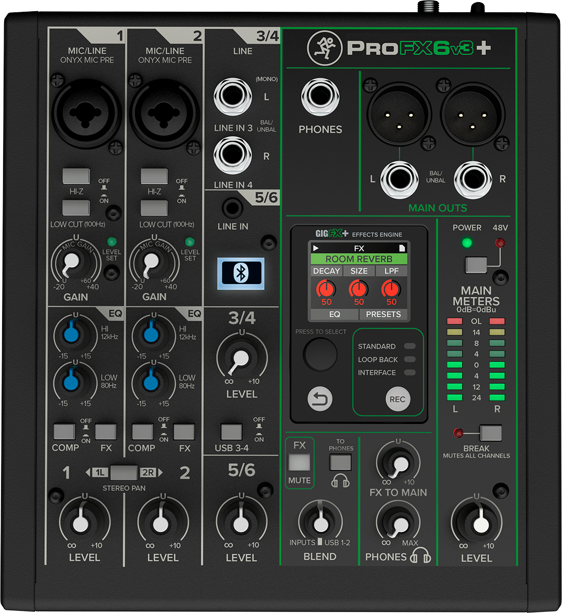 Mackie PROFX 6 V3+ Analog mixing desk Mackie PROFX 6 V3+ Analog mixing desk