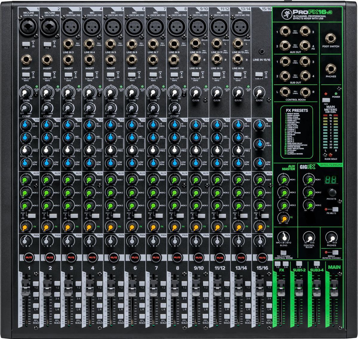Analog mixing desk Mackie Profx 16V3