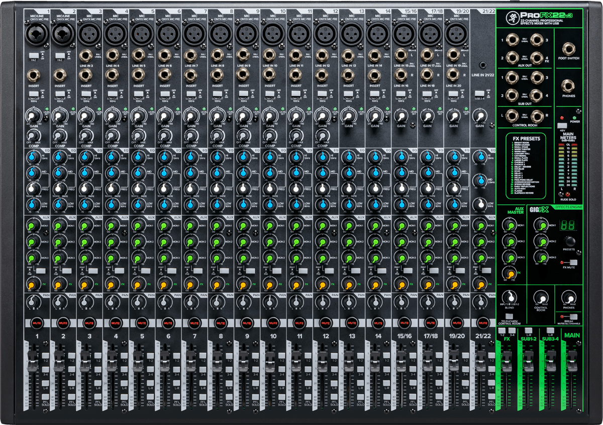 Mackie Profx22 V3 - Analog mixing desk - Main picture