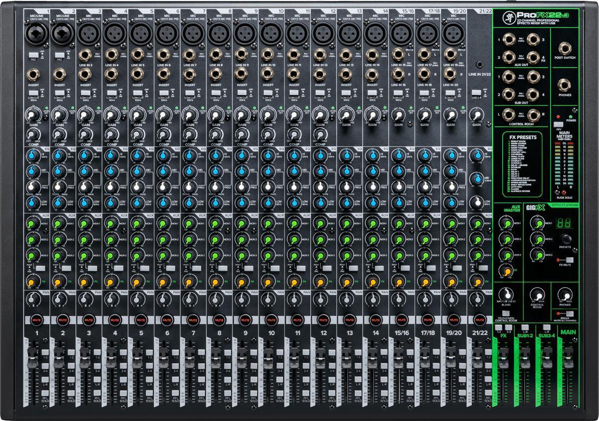 Analog mixing desk Mackie PROFX22 V3