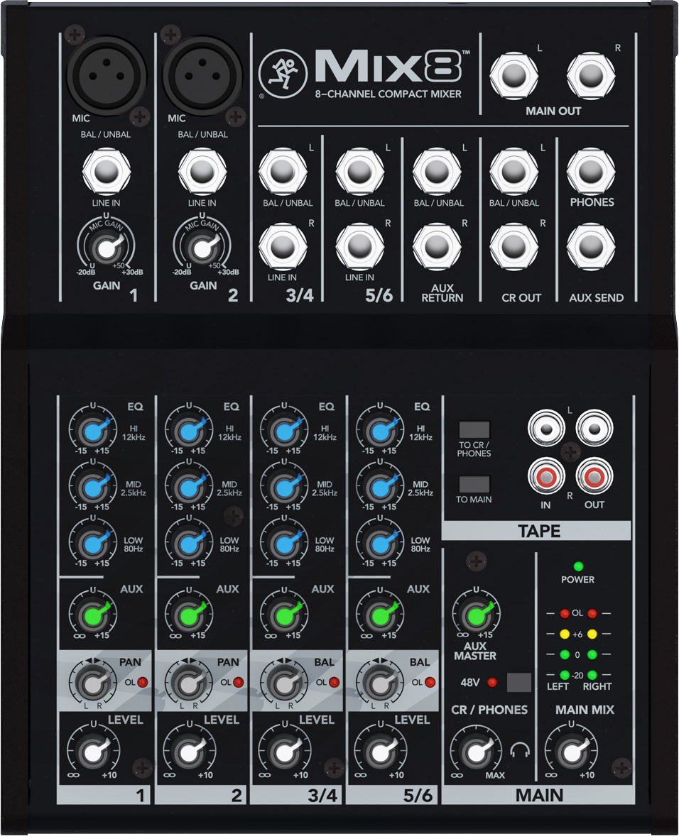 Mackie Mix8 - Analog mixing desk - Variation 1