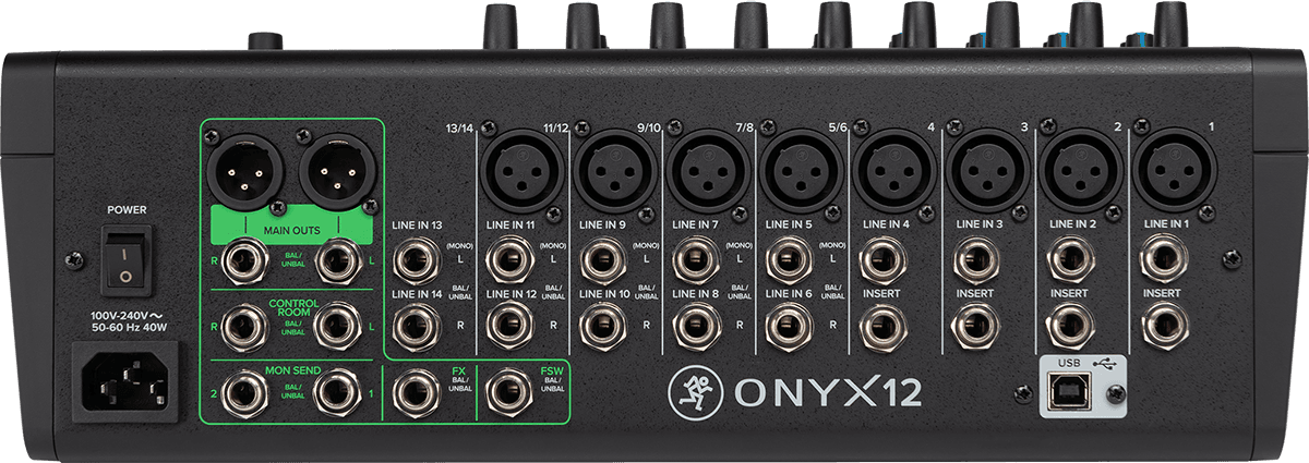 Mackie Onyx 12 - Analog mixing desk - Variation 2