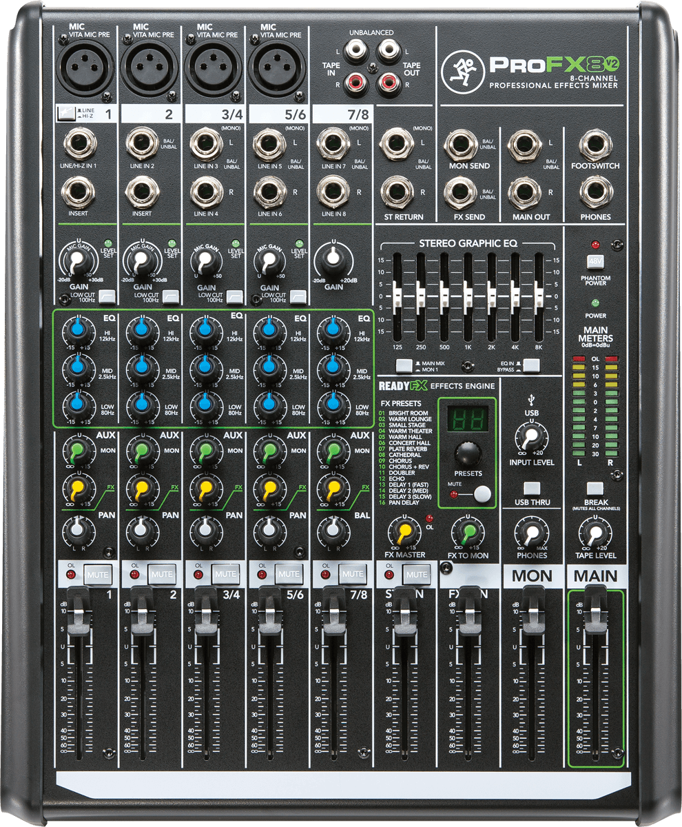 Mackie Profx8 V2 - Analog mixing desk - Variation 2