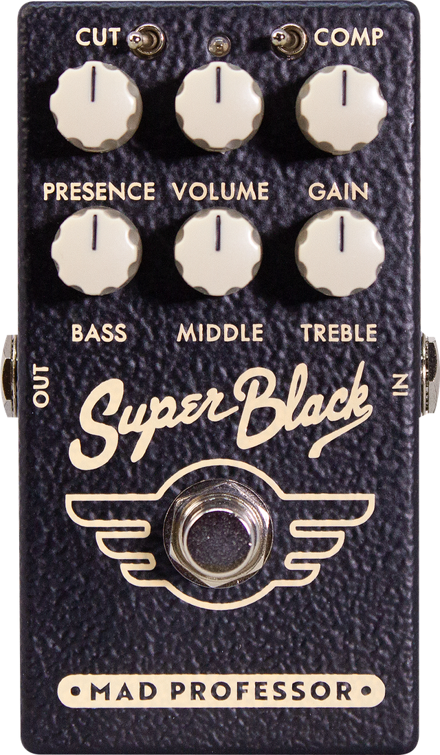 Mad Professor Super Black Mini - Overdrive, distortion & fuzz effect pedal - Main picture