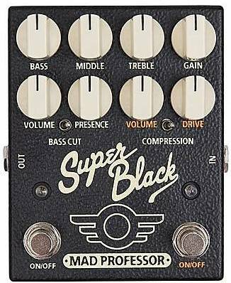 Mad Professor Super Black Overdrive - Overdrive, distortion & fuzz effect pedal - Main picture