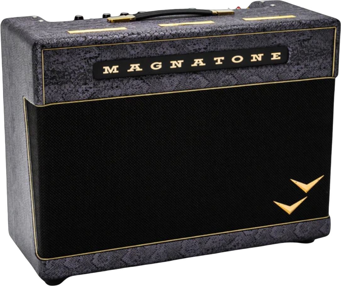 Magnatone Slash Super Fifty-nine M80 212 Combo Signature 45w El84 2x12 Purple Python - Electric guitar combo amp - Main picture