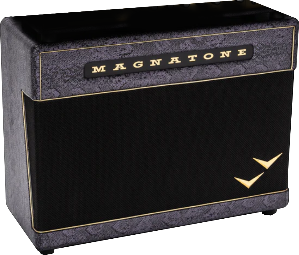 Magnatone Slash Super Fifty-nine M80 212 Guitar Cab. Signature 2x12 180w 8-ohms Purple Python - Electric guitar amp cabinet - Main picture