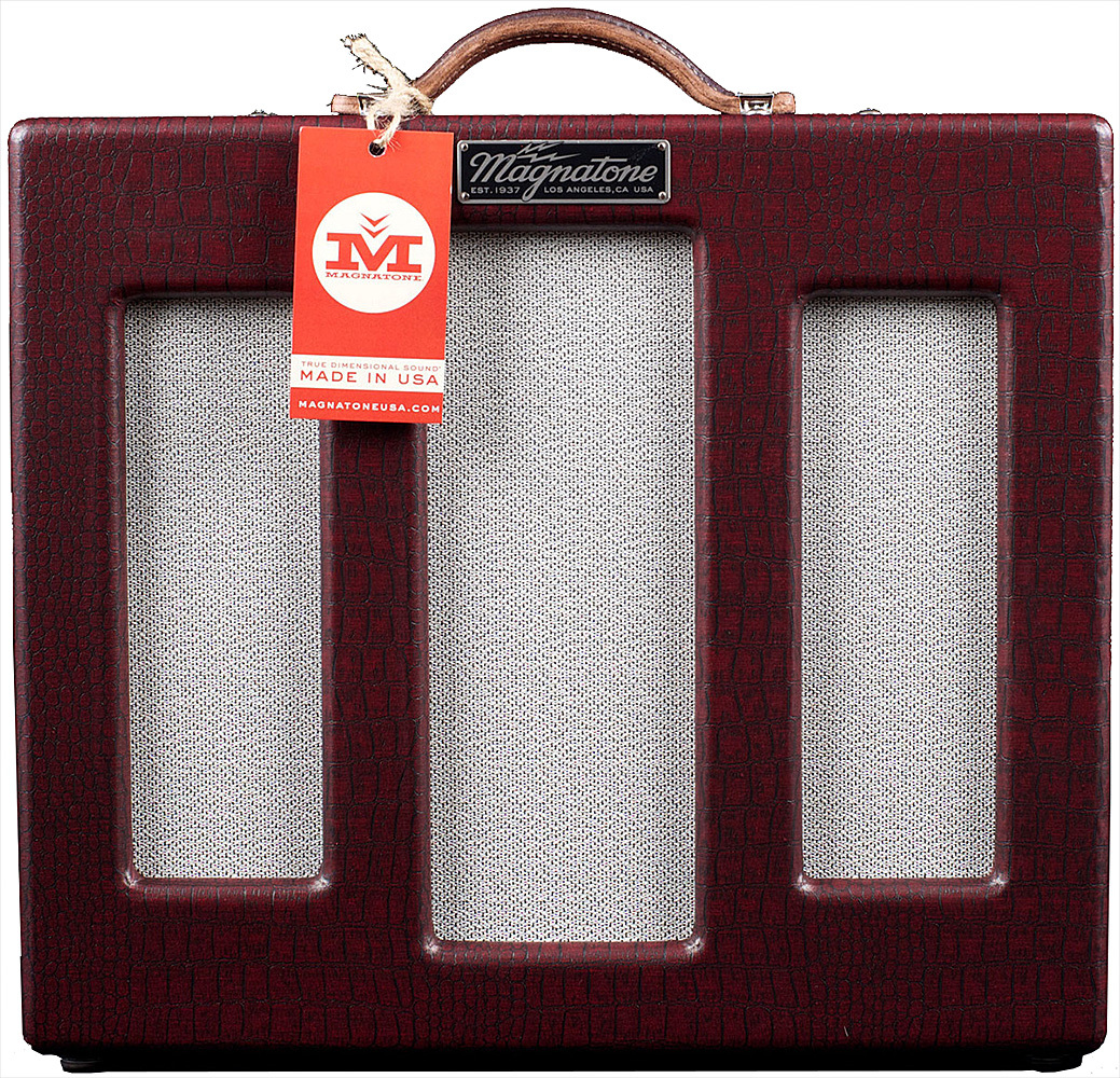 Magnatone Studio Collection Lyric 12 10w 1x12 Burgundy - Electric guitar combo amp - Main picture