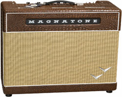 Electric guitar combo amp Magnatone Super Fifty-Nine M-80 2x12 Combo - Croc Ostridge Brown