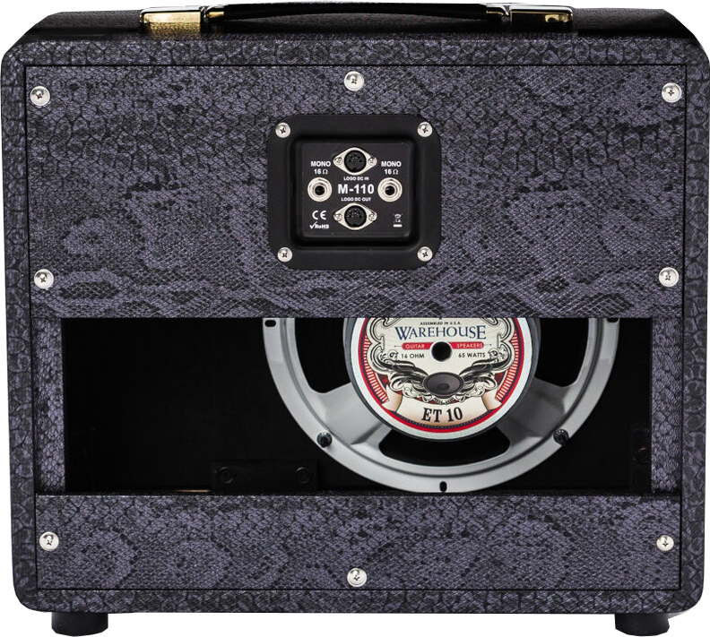 Magnatone Slash Baby M80 1x10 Guitar Cab. Signature 65w 8-ohms Purple Python - Electric guitar amp cabinet - Variation 1