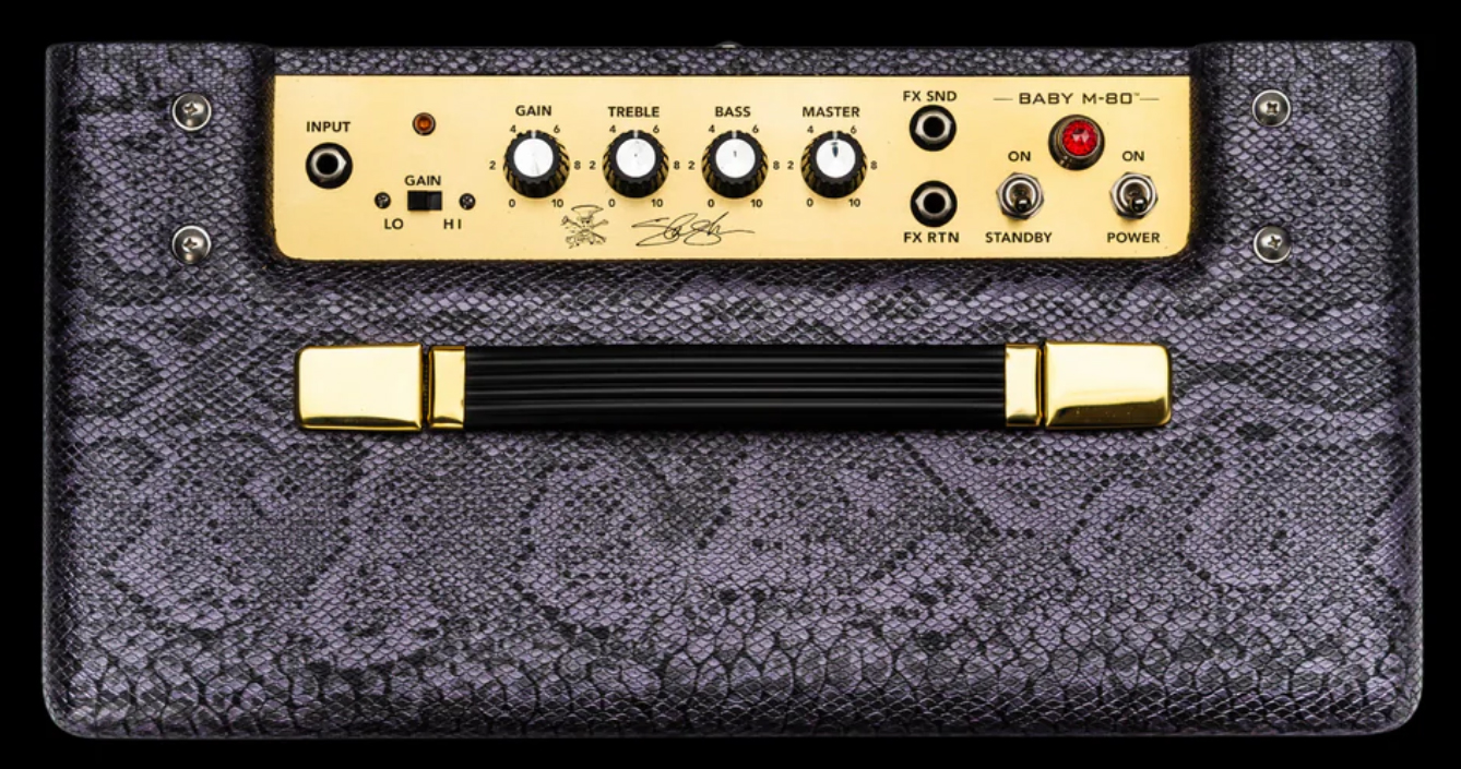 Magnatone Slash Baby M80 Combo Signature 12w 1x10 Purple Python - Electric guitar combo amp - Variation 2