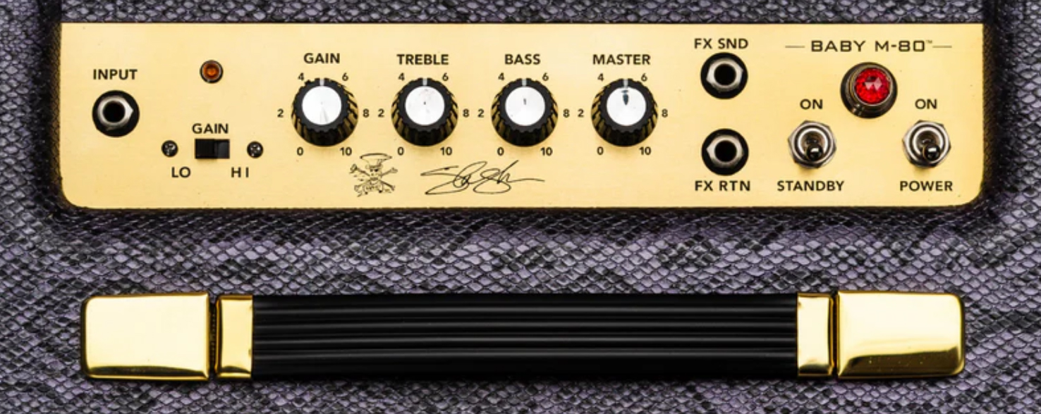 Magnatone Slash Baby M80 Combo Signature 12w 1x10 Purple Python - Electric guitar combo amp - Variation 3