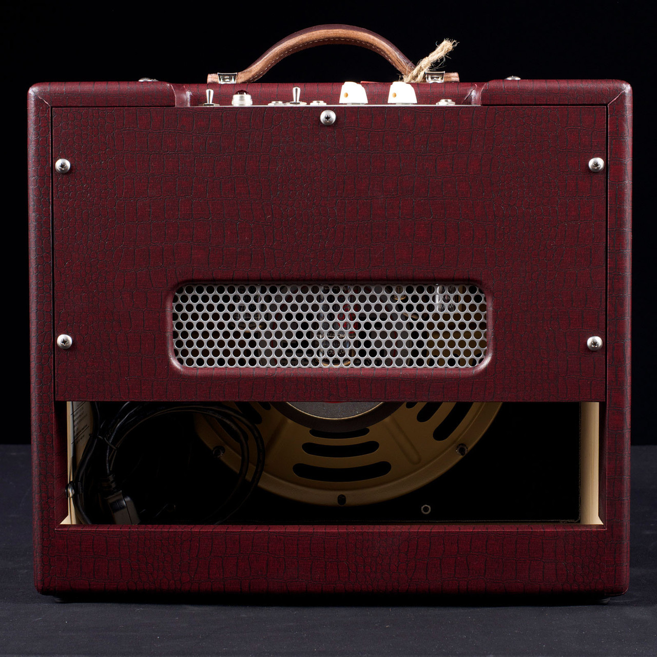 Magnatone Studio Collection Lyric 12 10w 1x12 Burgundy - Electric guitar combo amp - Variation 4