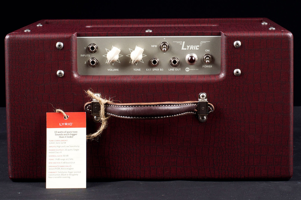 Magnatone Studio Collection Lyric 12 10w 1x12 Burgundy - Electric guitar combo amp - Variation 5