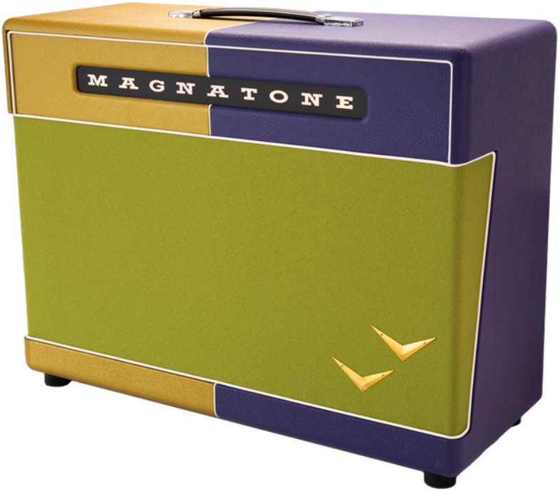 Magnatone Super Fifty-nine 2x12 Cabinet Master Collection 180w 8-ohms Mardi Gras - Electric guitar amp cabinet - Variation 1