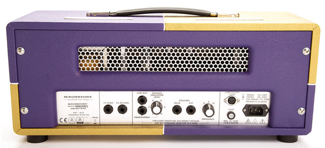 Magnatone Super Fifty-nine M-80 Head 45w El34 Mardi Gras - Electric guitar amp head - Variation 1