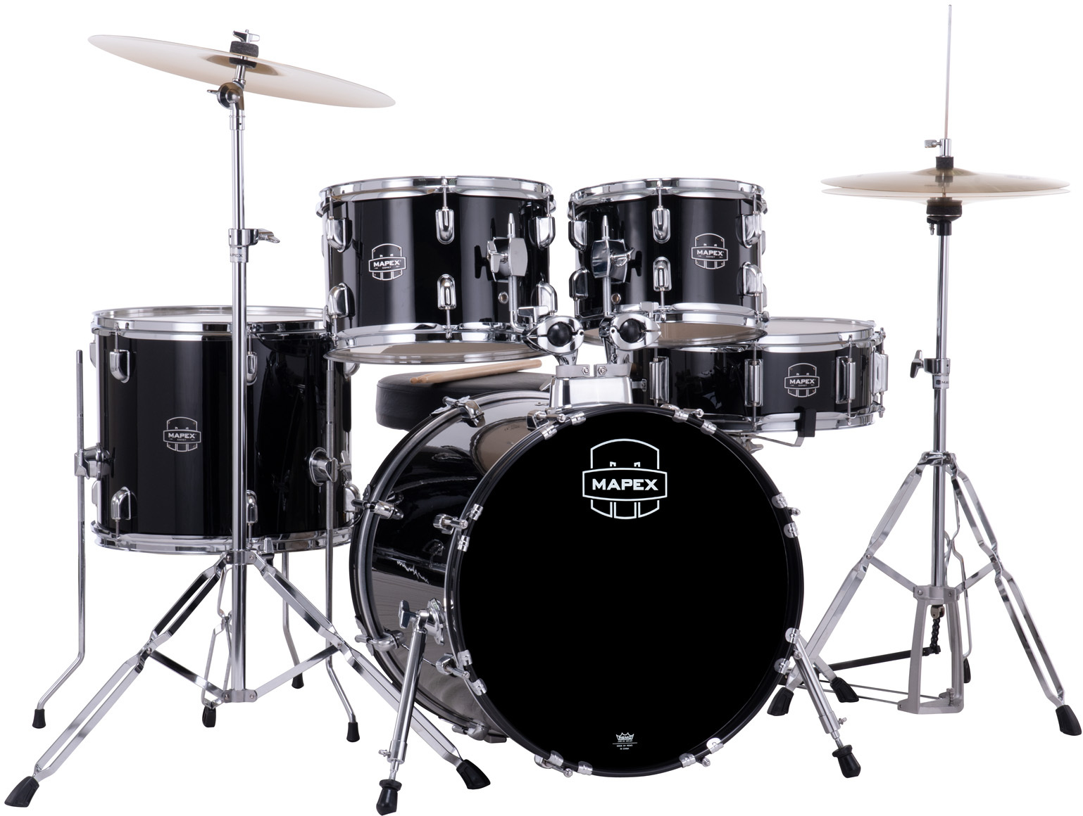 Mapex Comet 18 Jazz Junior Kit - Noir - Junior drum kit - Main picture