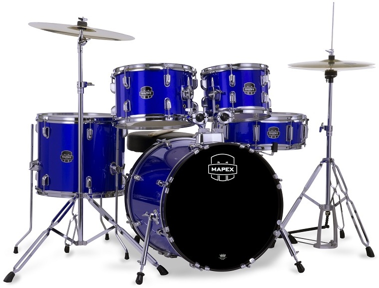 Mapex Comet Jazz/junior 18'' - 5 FÛts - Indigo Blue - Junior drum kit - Main picture
