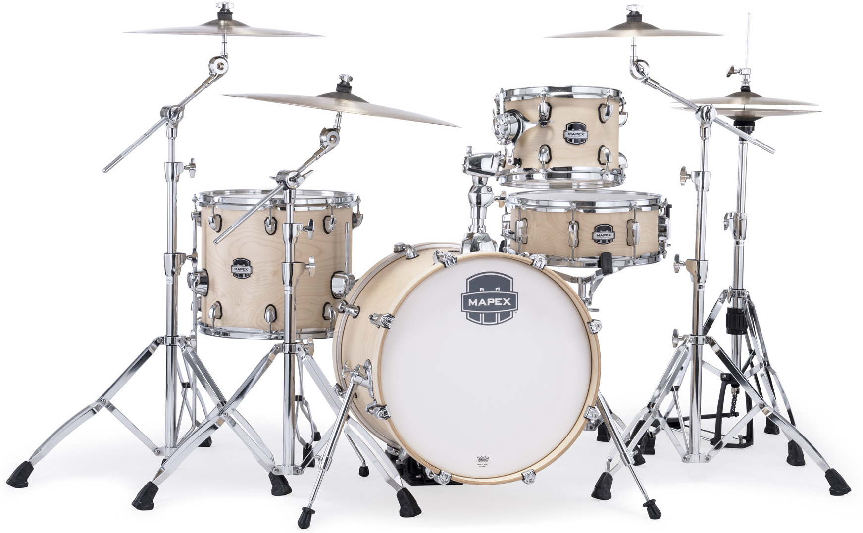 Mapex Mars Maple 18'' / 4f - 4 FÛts - Natural Satin - Jazz drum kit - Main picture