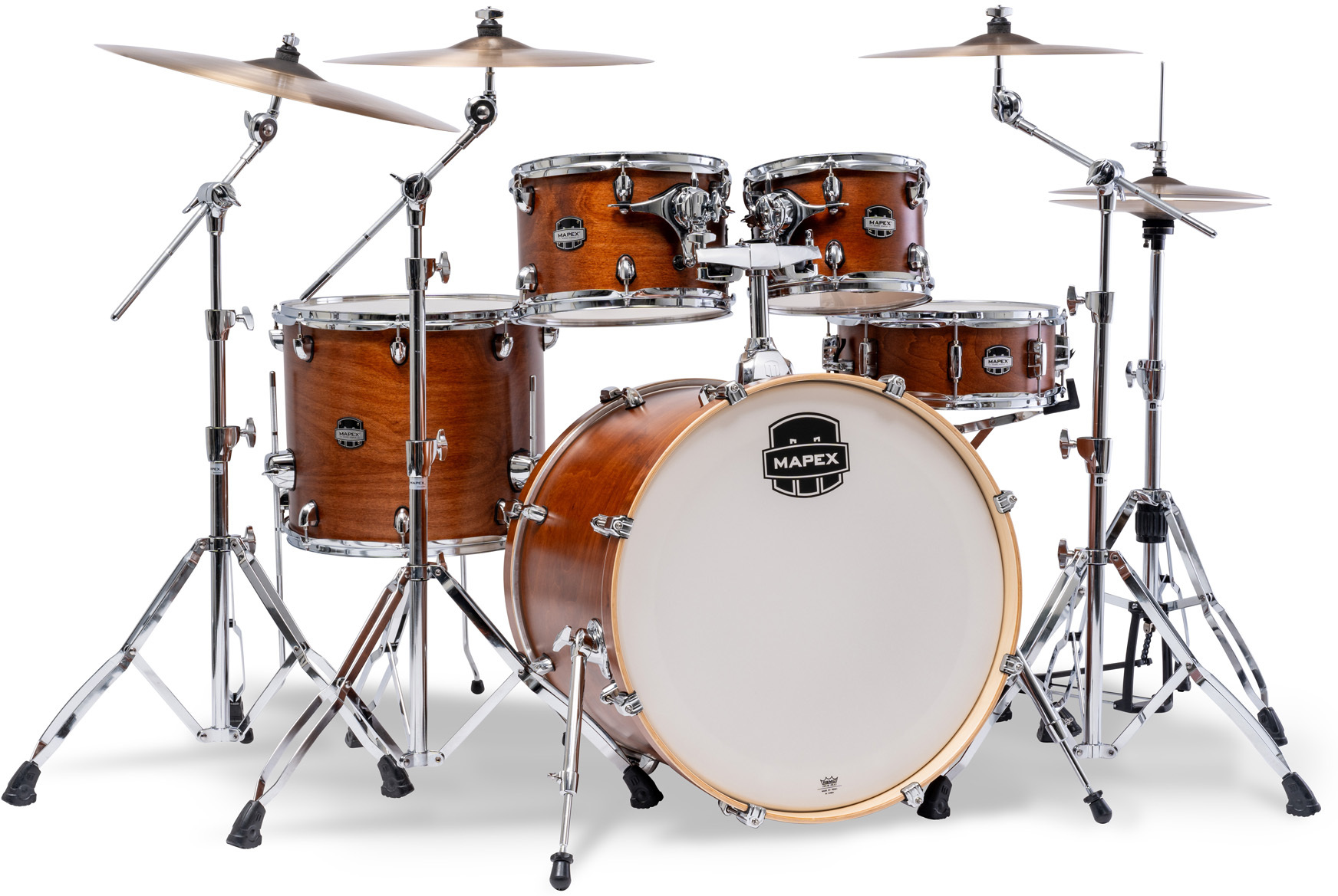 Mapex Mars Maple 22'' / 5f - 5 FÛts - Cortado Satin - Rock drum kit - Main picture