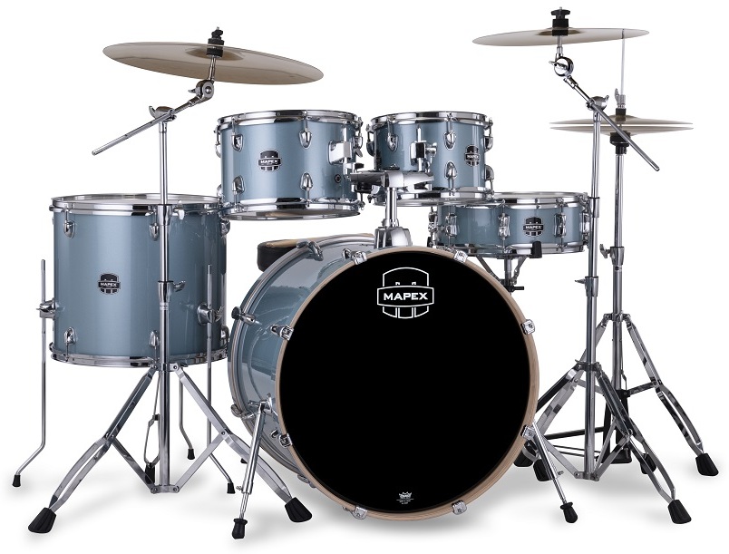 Mapex Venus Rock 22'' - 5 FÛts - Aqua Blue Sparkle - Rock drum kit - Main picture