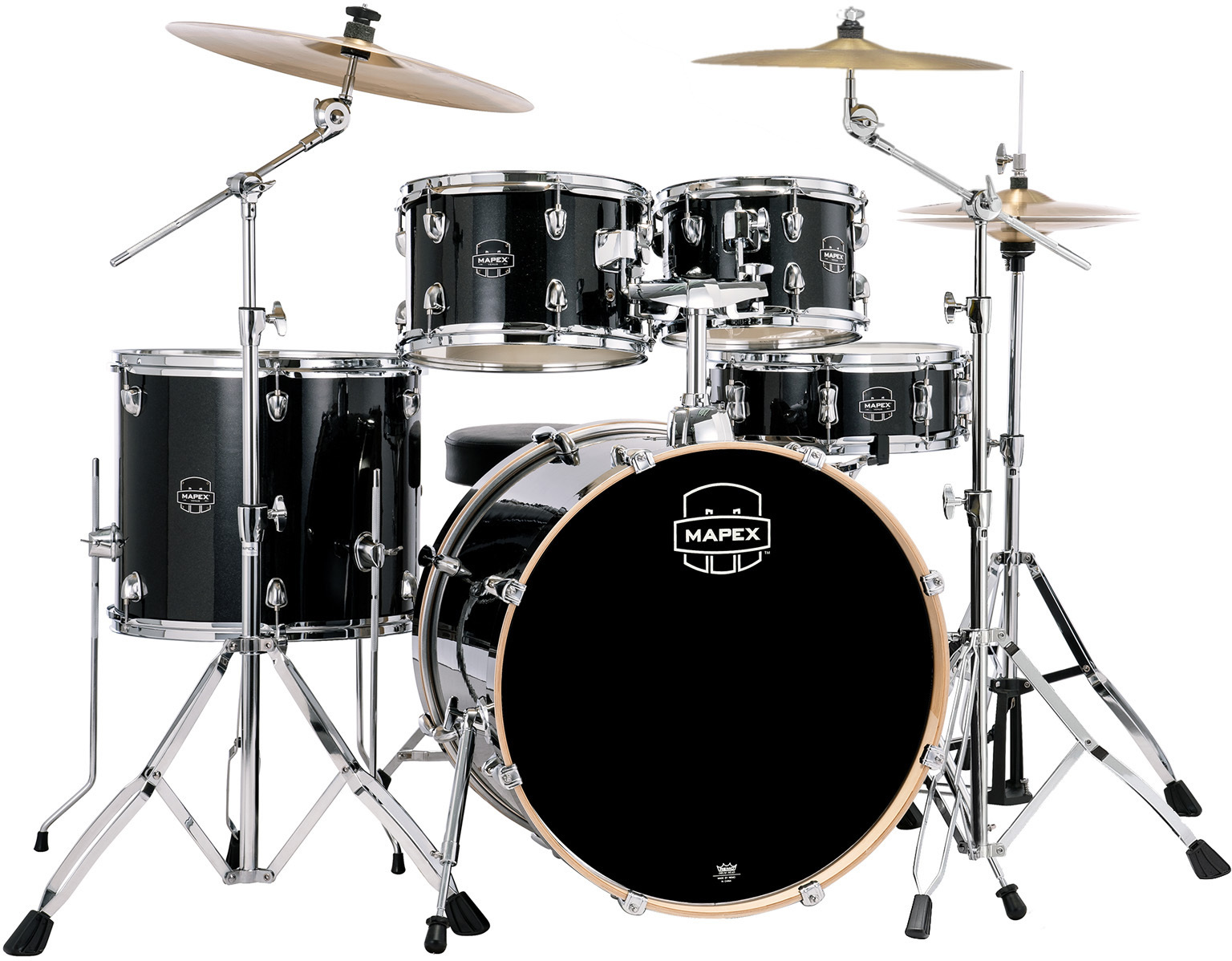 Mapex Venus Stage 22 Kit - 5 FÛts - Black Galaxy - Strage drum-kit - Main picture